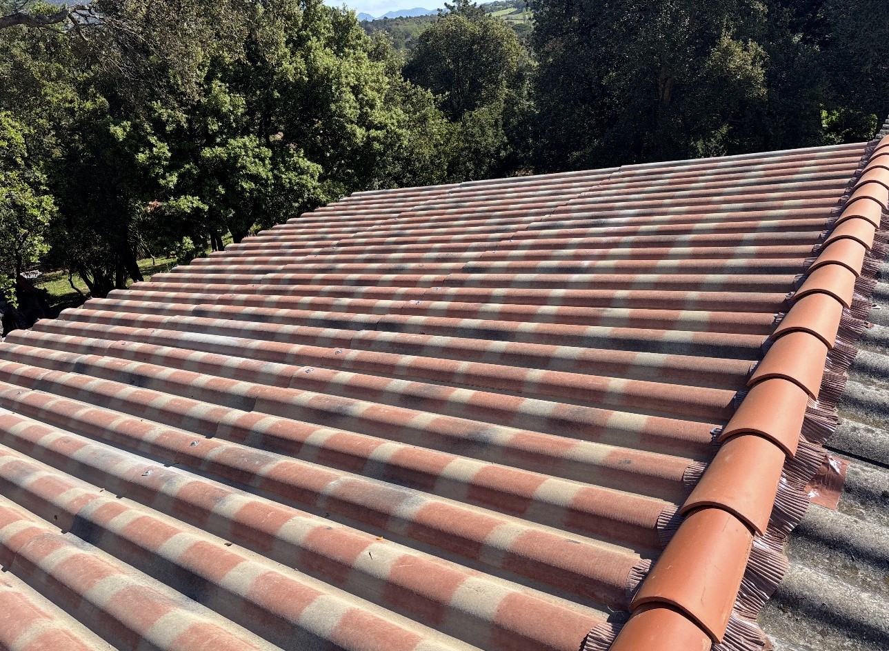Toiture après réfection en Corse-du-Sud