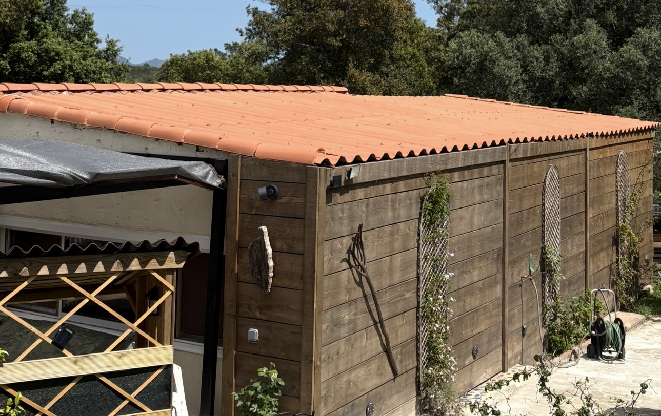 Toiture neuve en tuiles canal posée à Porto-Vecchio